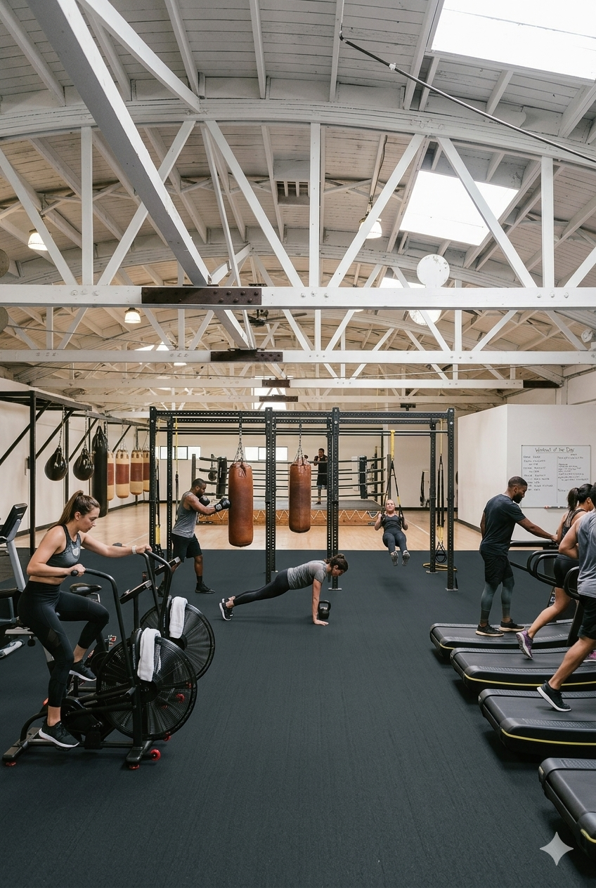 Fitness studios and functional training zones