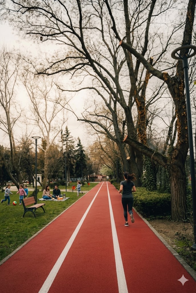EPDM rubber jogging track flooring