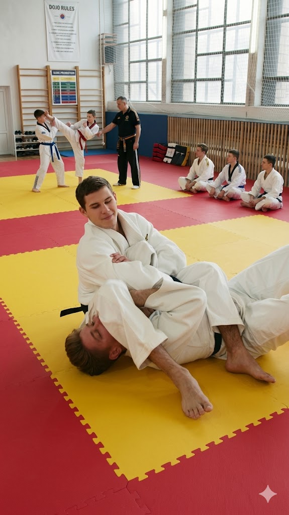 Karate, judo, and taekwondo dojos