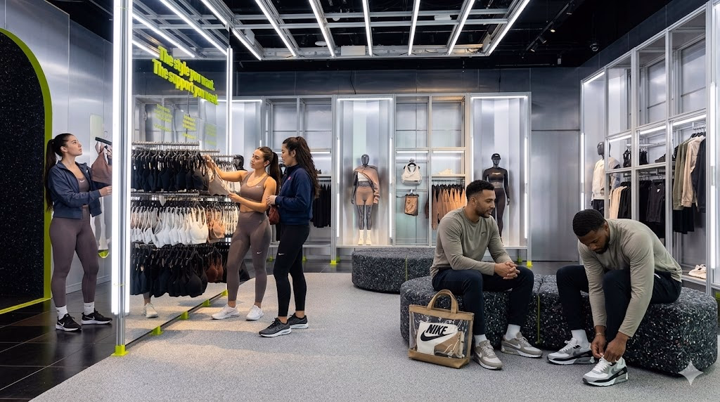 Retail showroom flooring interior