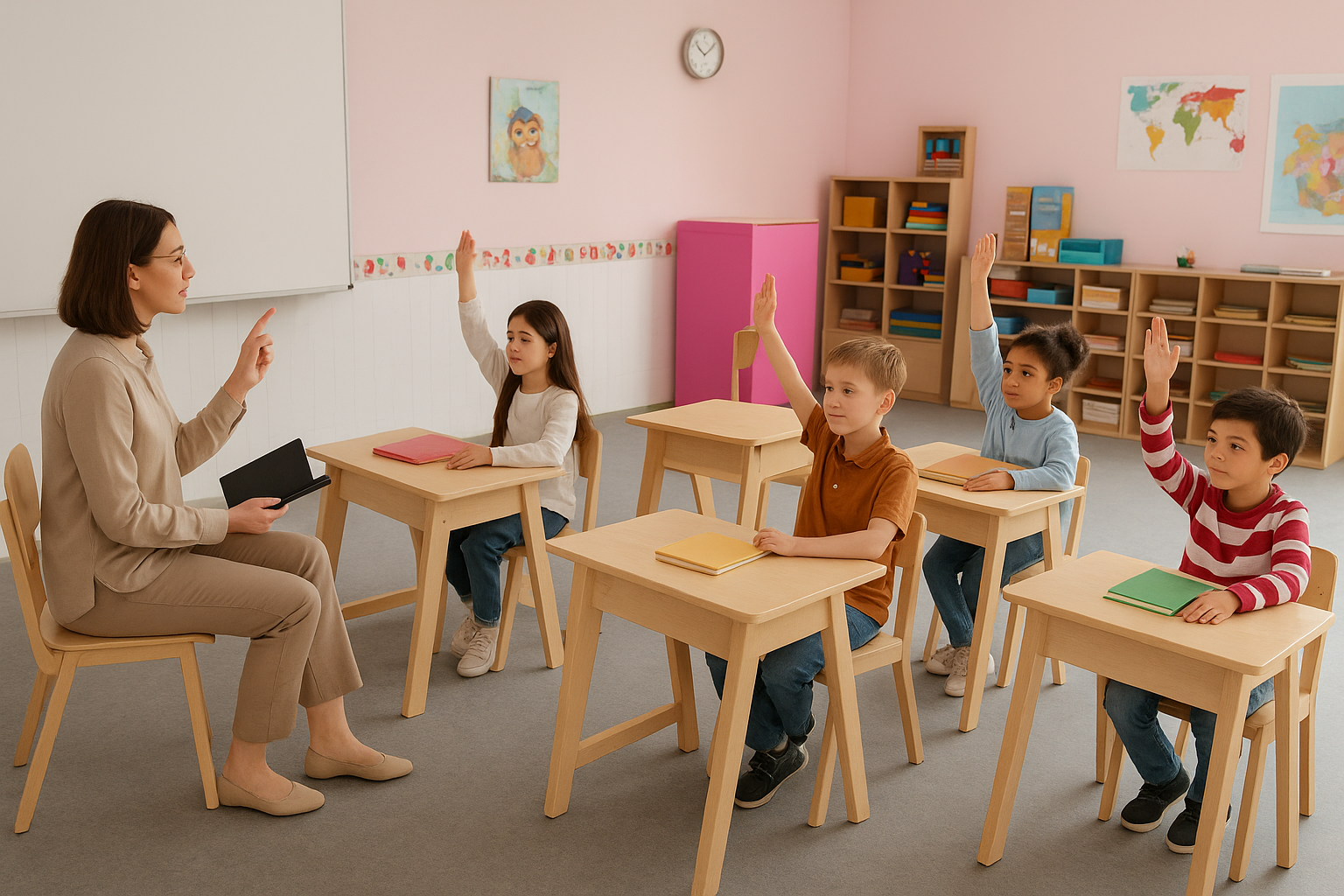 Marbled Troter Grey by Bunde Flooring: Elevating Classroom Flooring