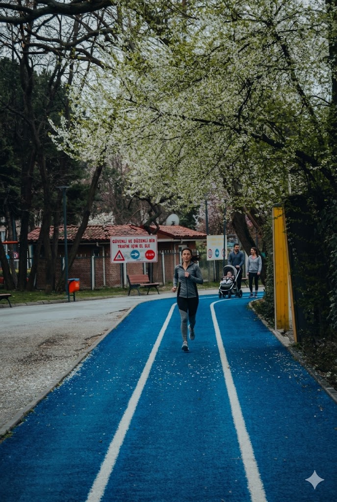 TPV jogging track flooring